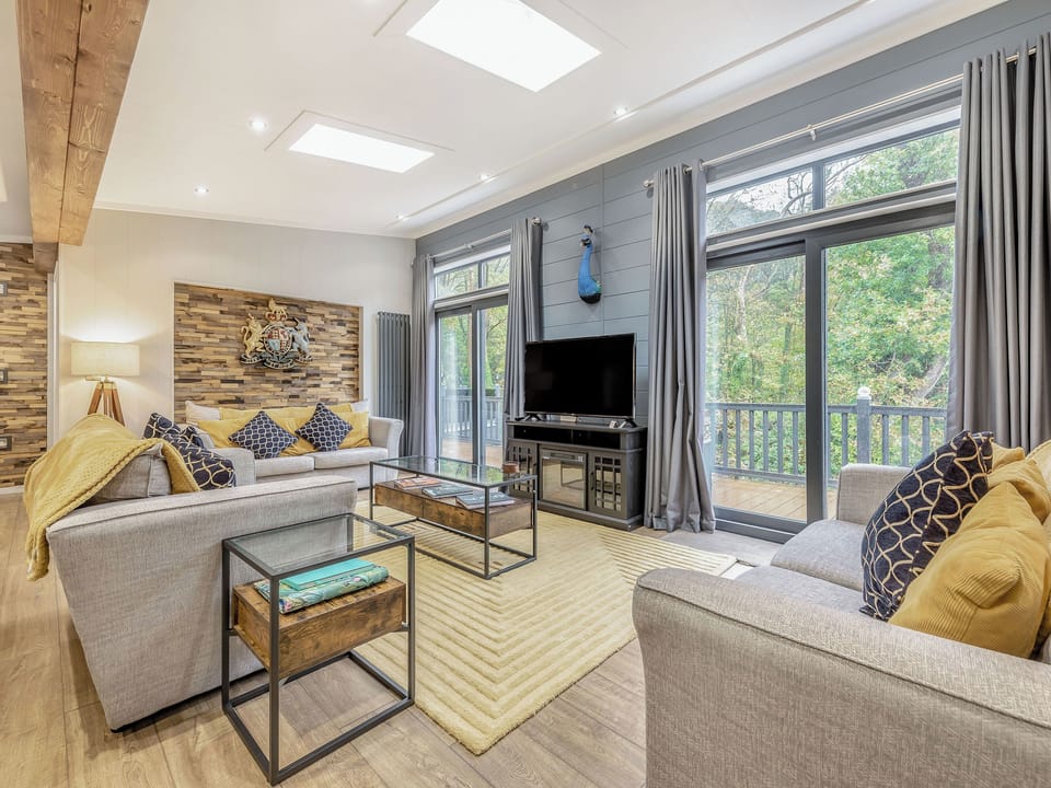 Living area | The Powys Lodge, New Quay