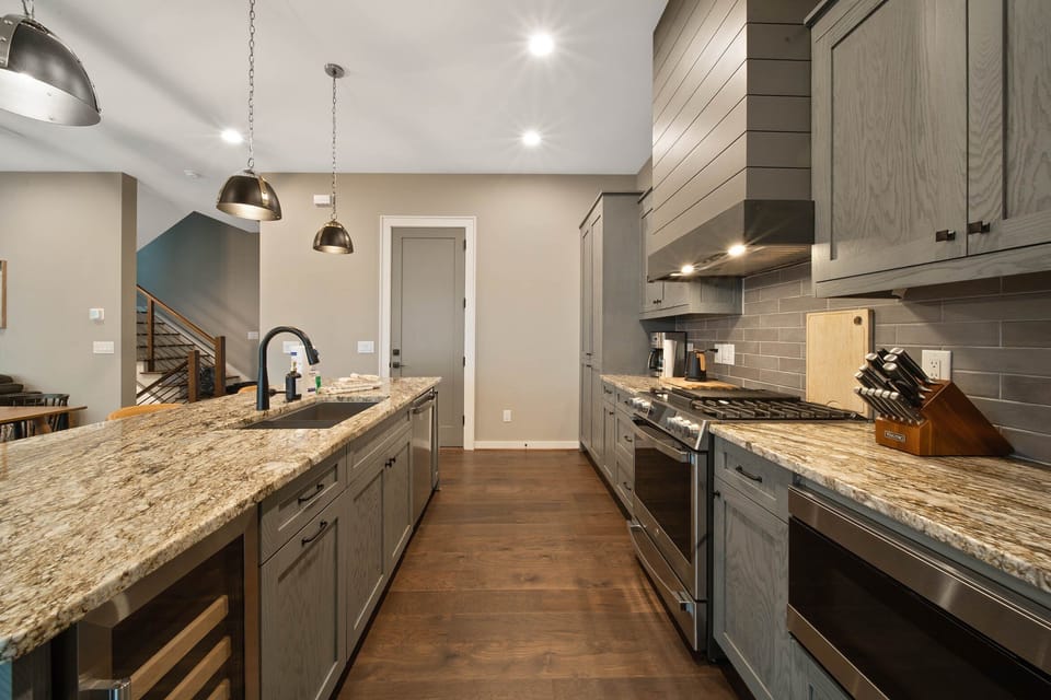Granite Counters in the Spacious Kitchen