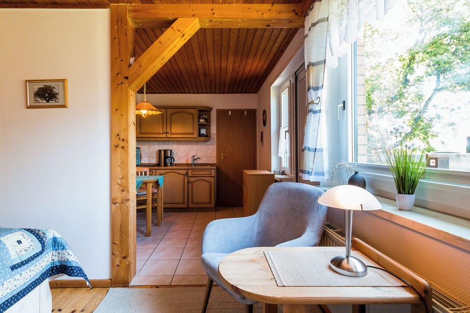 Living Area with Armchair and Table