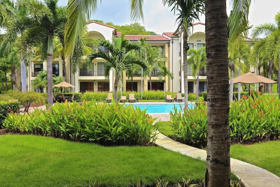 Front view of the condo building 