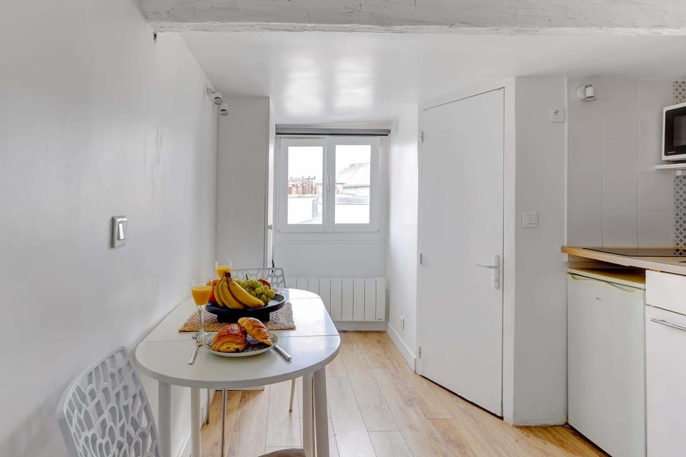 The open-plan living, kitchen and dining area