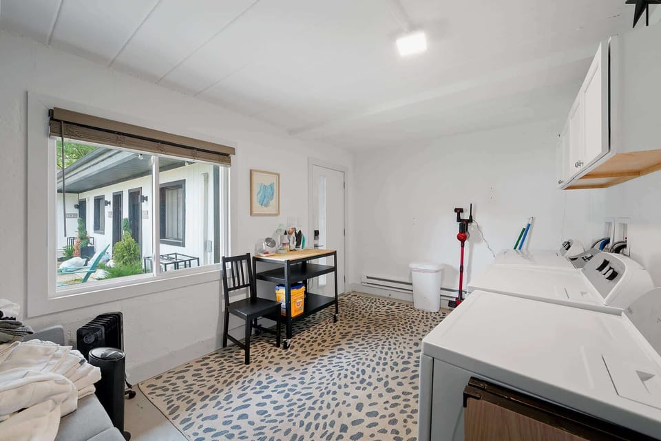 Communal laundry is available for your stay!