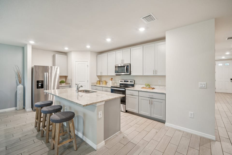 Indoors, Kitchen, Floor, Bar Stool, Furniture