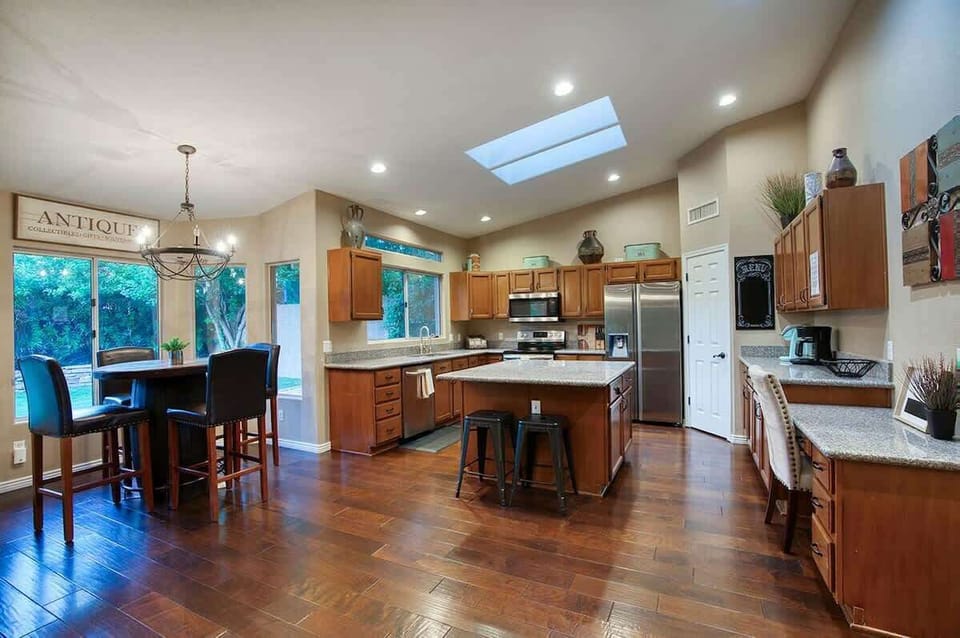 Enjoy the Soothing Scenic Views from this Open Concept Kitchen