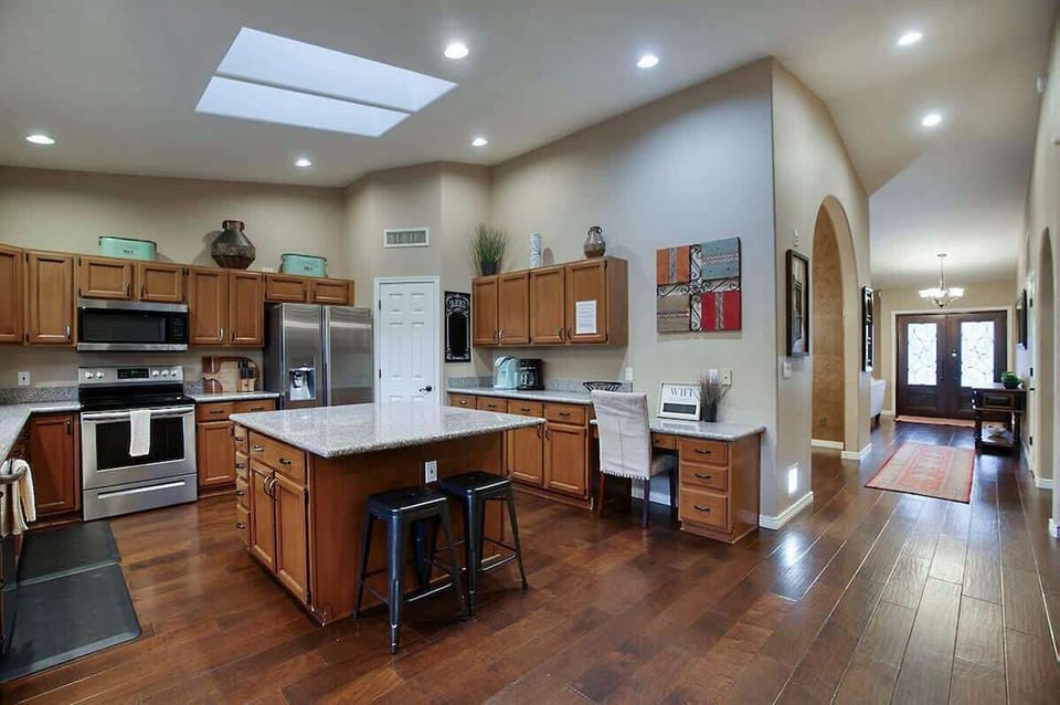 Expansive Kitchen with Abundant Counter Space, Making it Perfect for Entertaining 