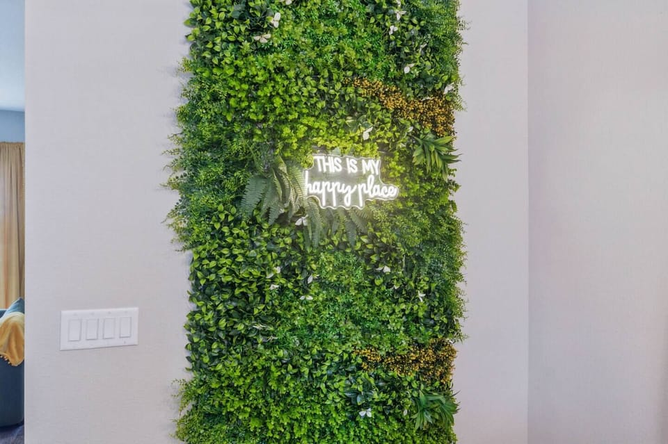 Selfie wall in the dining area