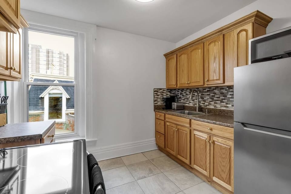 Tons of cabinet space to store any food you need during your stay at the Platt Mansion