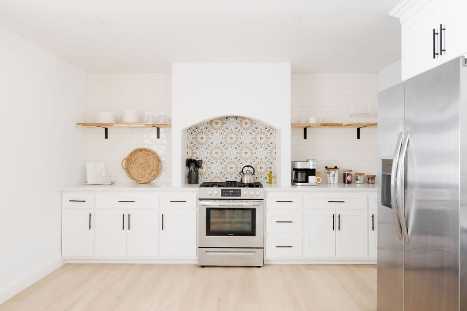 Spacious kitchen ideal for extended stays and family dinners