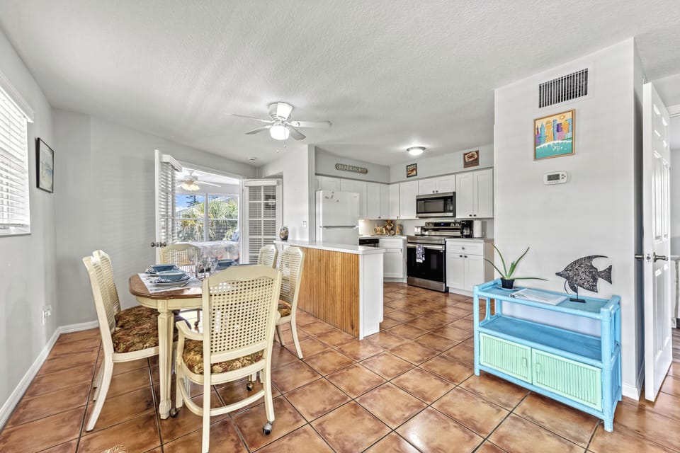 Cook, gather, and linger—this open kitchen and dining space brings everyone together with island flavor and easy flow.