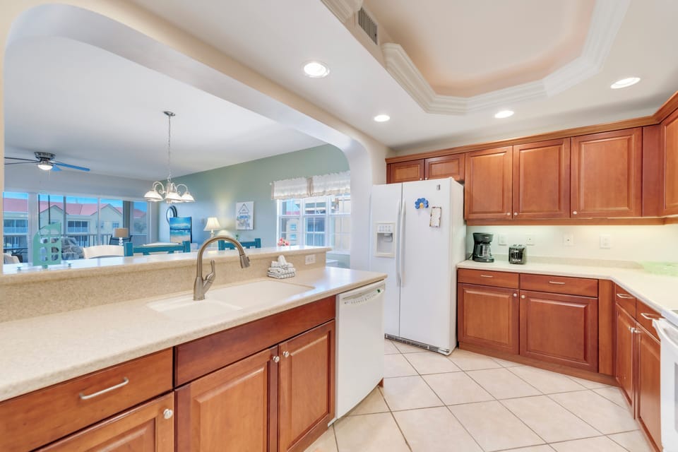 Fully equipped kitchen at your vacation condo