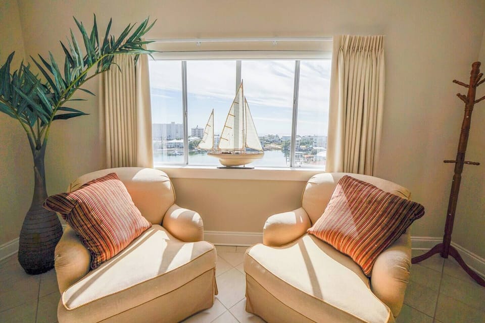 Cozy up with a book and enjoy mesmerizing views from your chair in the main suite