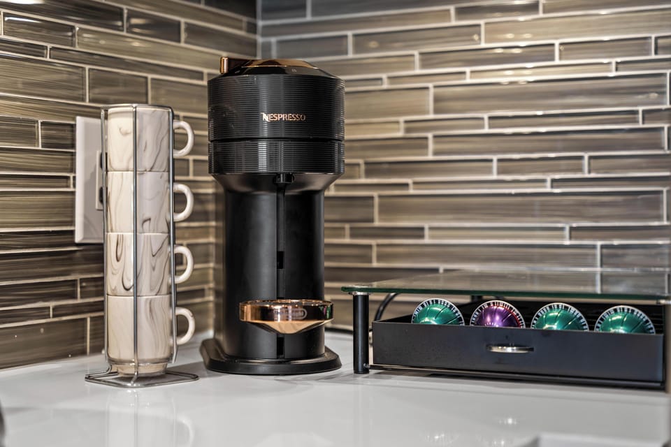 Coffee lovers, rejoice! Your Nespresso awaits.