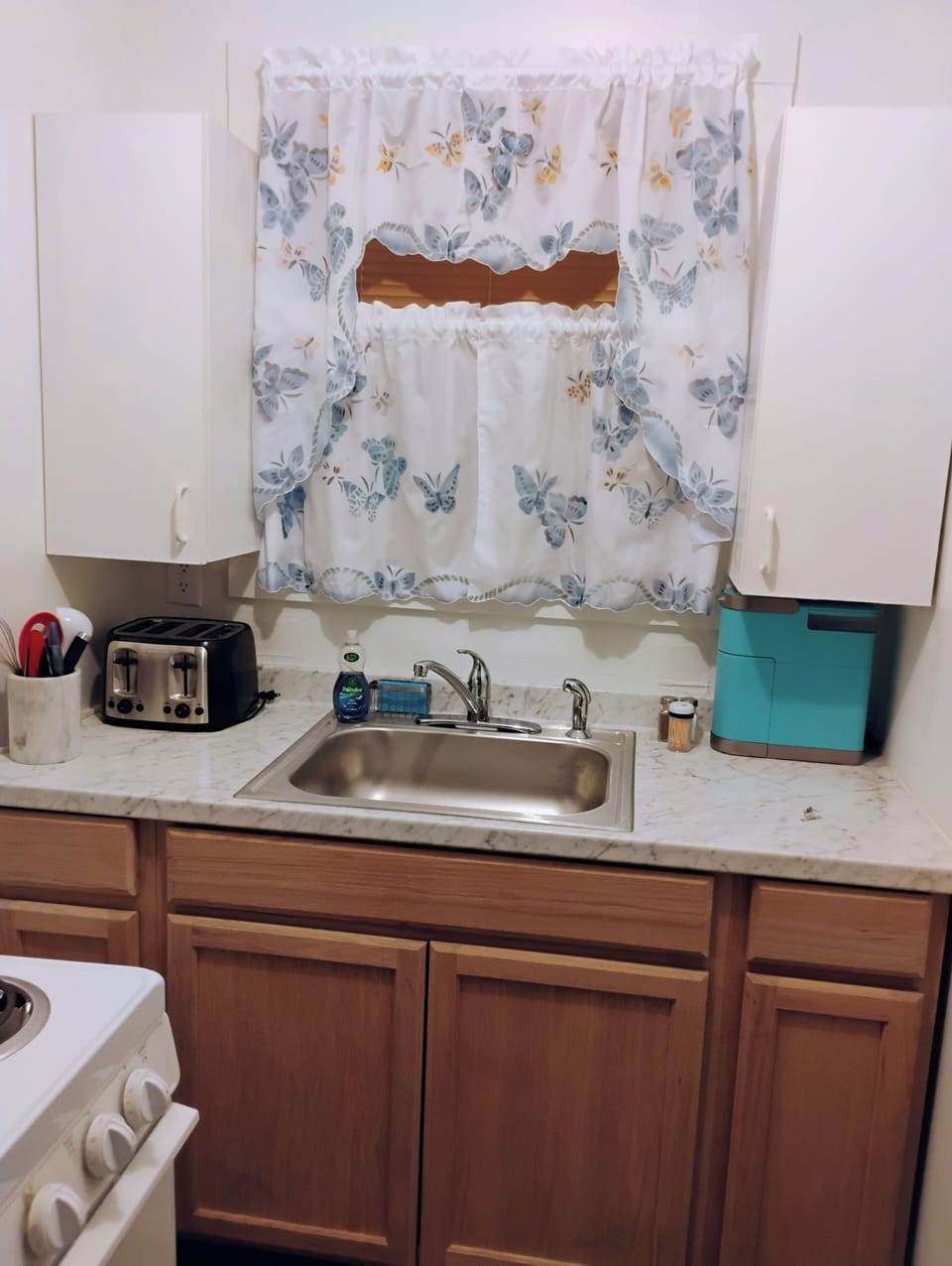 Kitchen  with pots & pans & dishes 