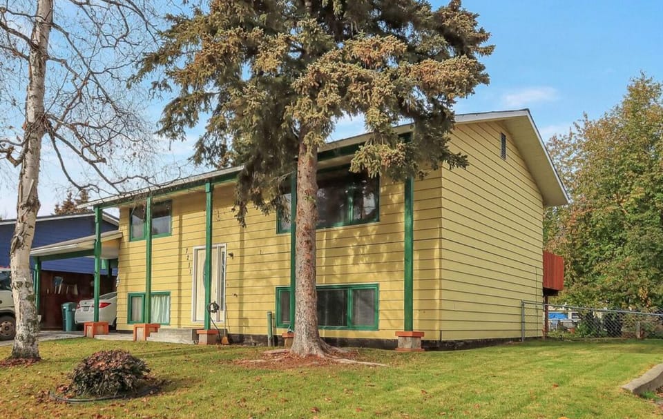 front of the house