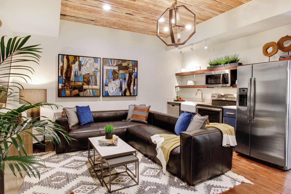Living Area | Open Concept Living and Dining | Unit 201, Floor 2