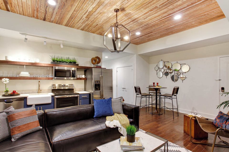 Living Area | Open Concept Living and Dining | Unit 201, Floor 2