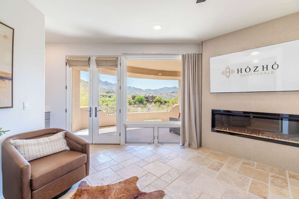 Master bedroom with its own private balcony to enjoy the views.
