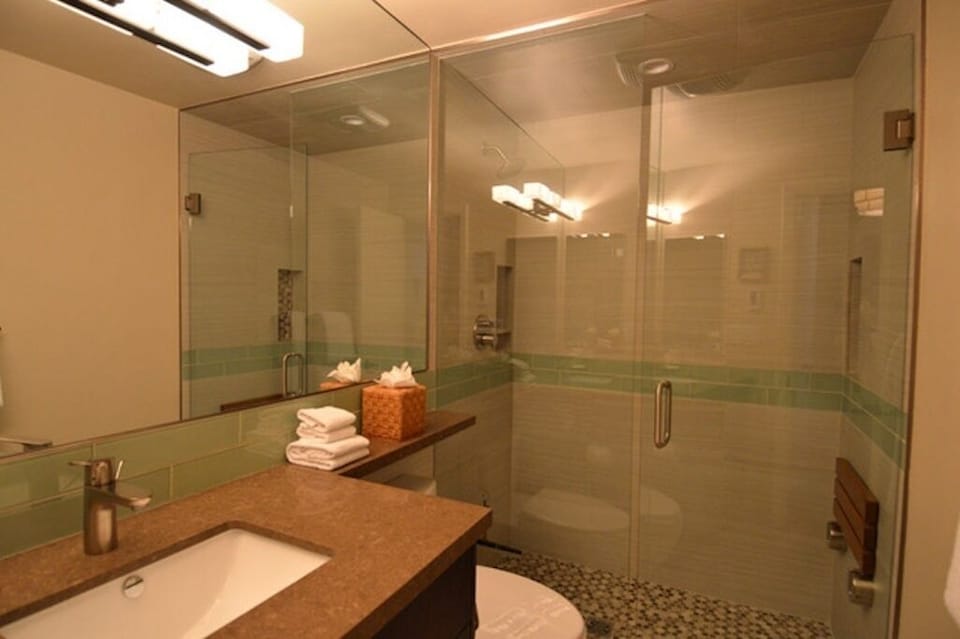 Bathroom with walk-in shower