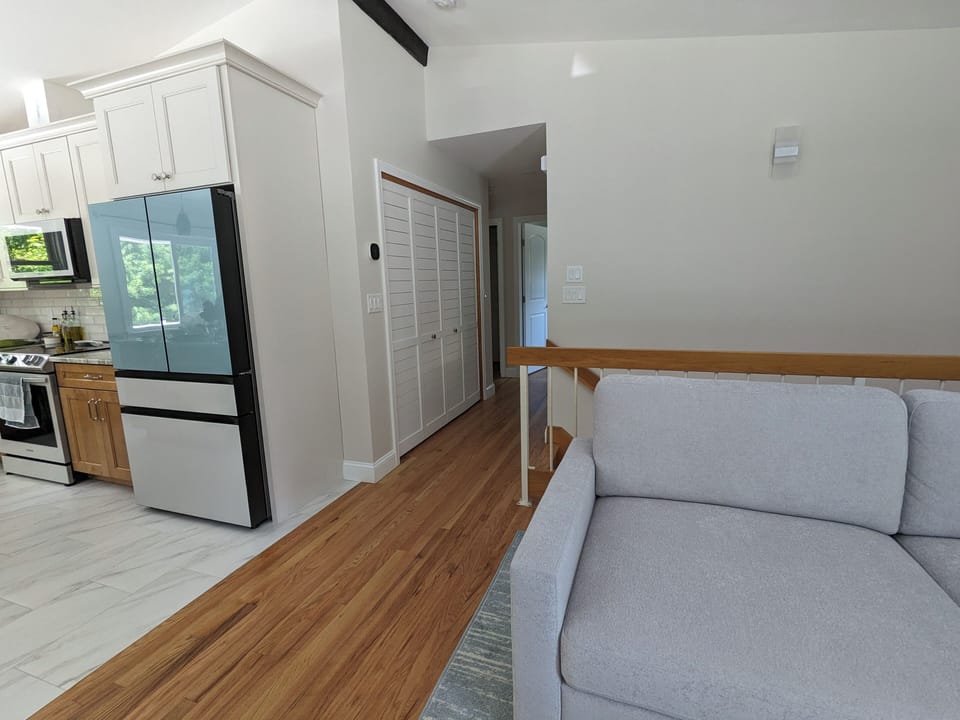 Hallway to the bedrooms, bathroom, washer and dryer