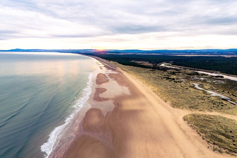 A stones throw from the stunning Lossiemouth Beach