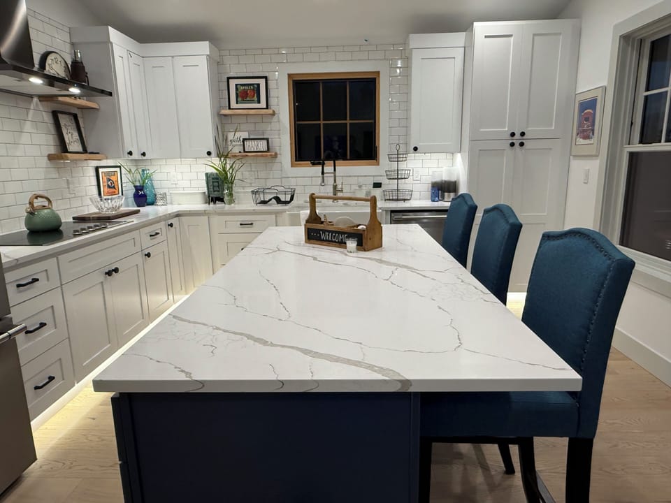 large kitchen island