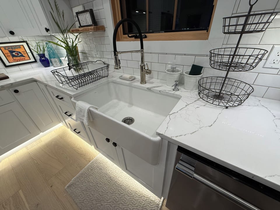 LED lighting under kitchen cabinets