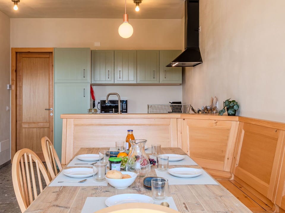 Furniture, Apartment, Chair, Wood Stain, Paint, Kitchen & Dining Room Table, Kitchen, Countertop, Major Appliance