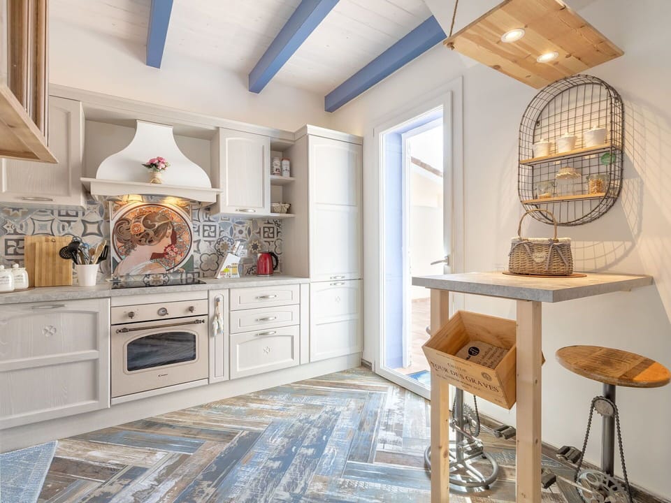 Furniture, Apartment, Chair, Wood Stain, Paint, Kitchen & Dining Room Table, Kitchen, Countertop, Major Appliance