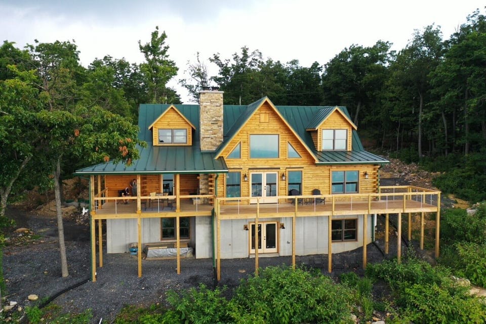 A rear view of the house with basement apartment pictured below.