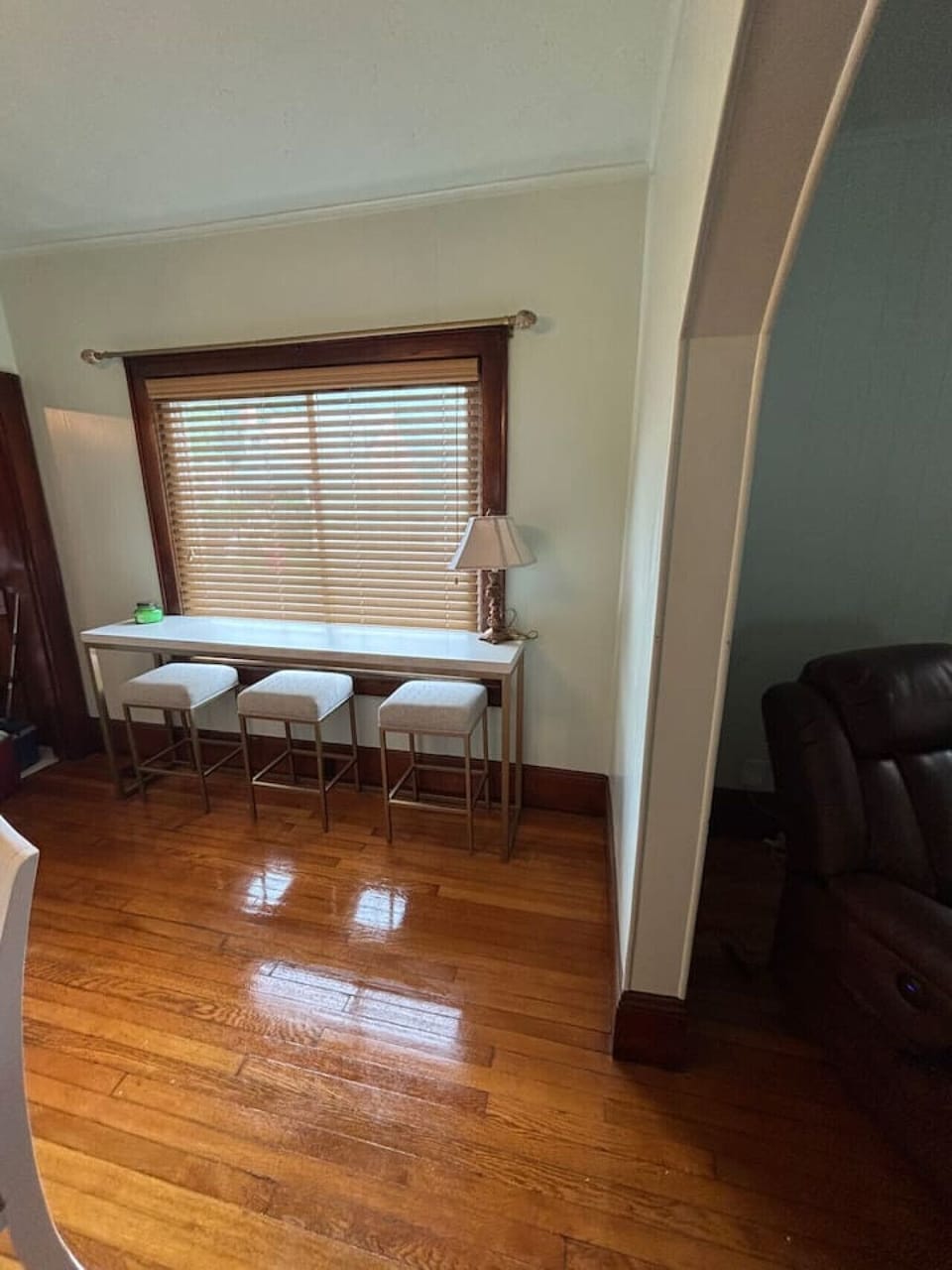 Extra seating in the dining room