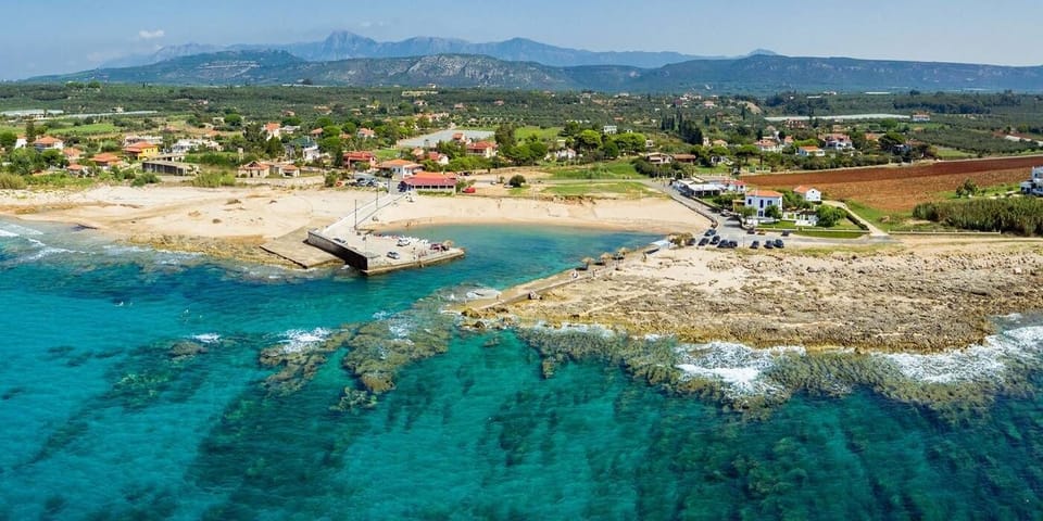 Agia Kyriaki Sandy Beach – 8 km Away – A natural beach with clear waters and peaceful surroundings.