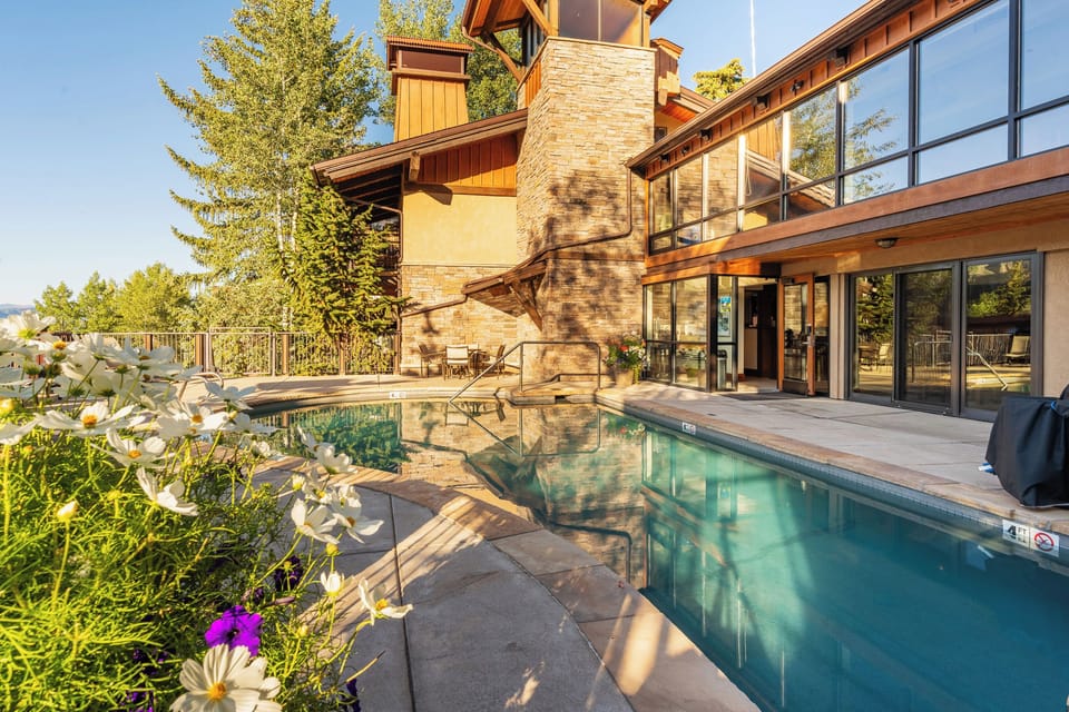We have a heated pool and 3 hot tubs on property open from 10am to 10pm daily.