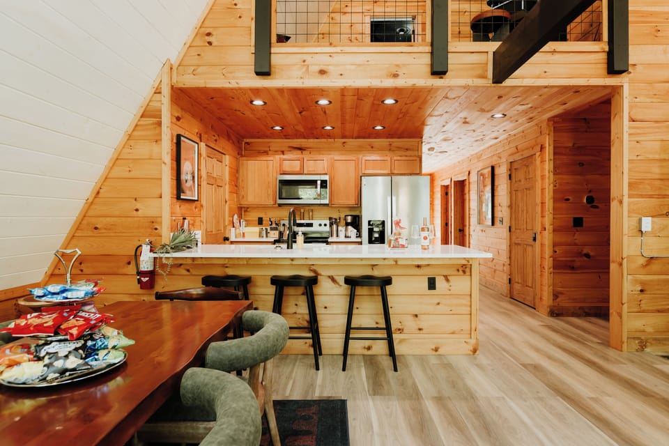 With this open layout, you can be apart of the fun, even while cooking!