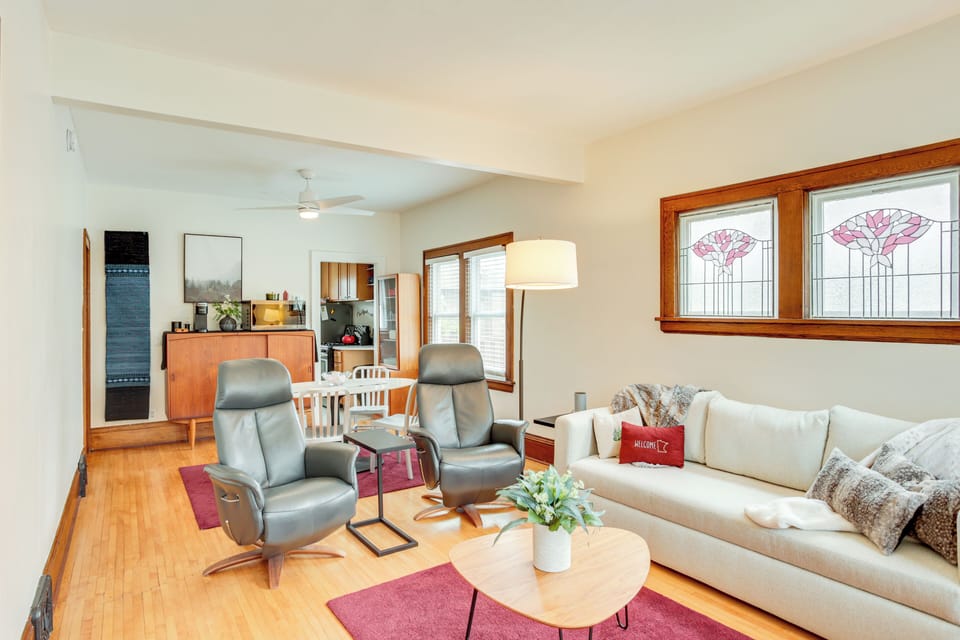 Living Room | Sleeper Sofa | 1st Floor | Central A/C & Heat