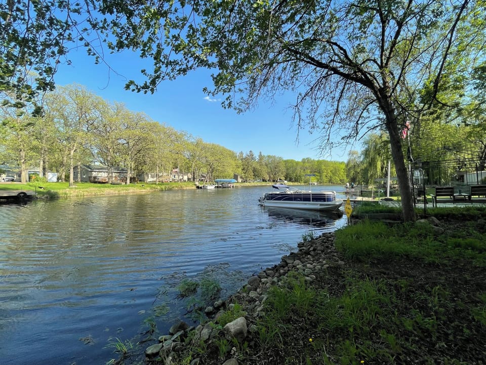 Shoreline in front of property