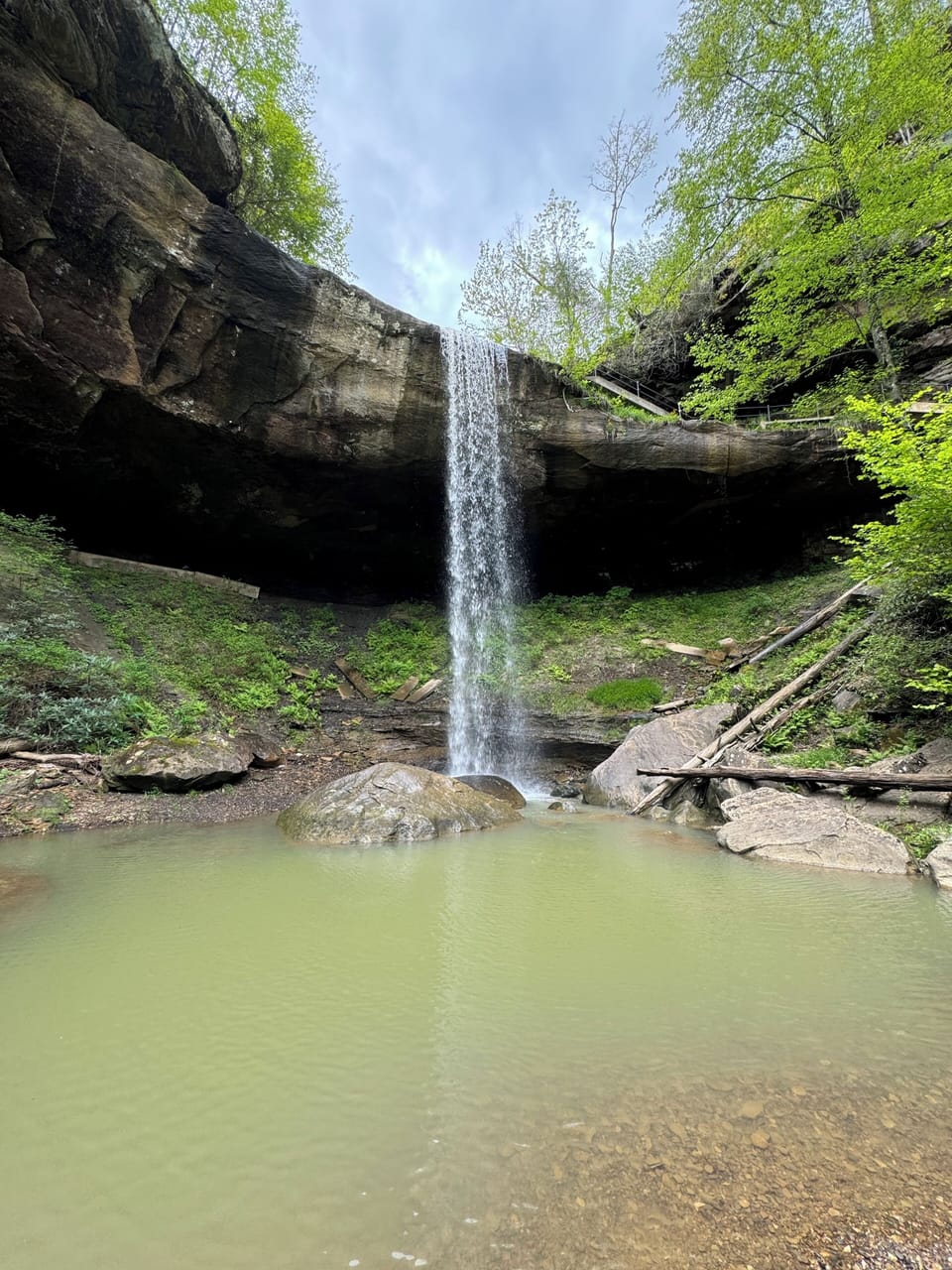 Broke Leg Falls is a quick and beautiful 20 minute drive away.