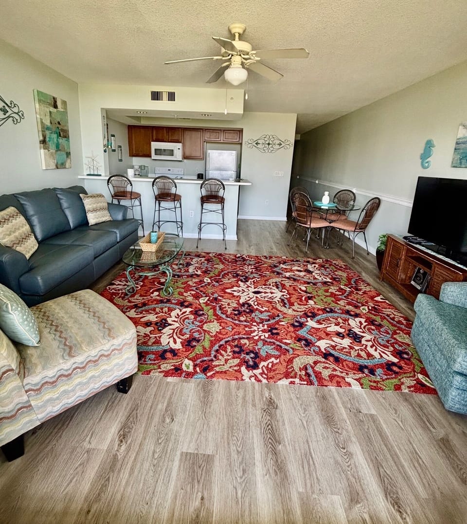 Another View of Living Room into Kitchen