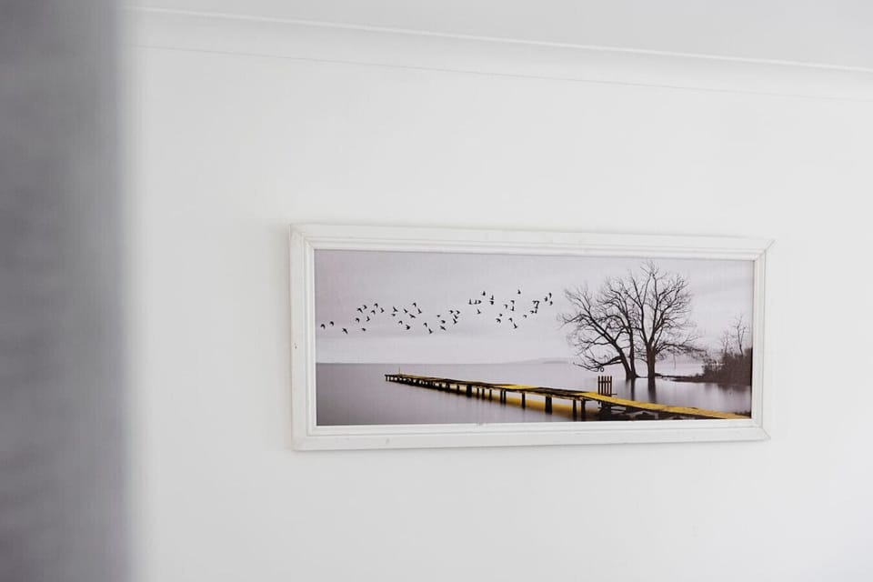 Calming wall art for a peaceful vibe. By Superhostly