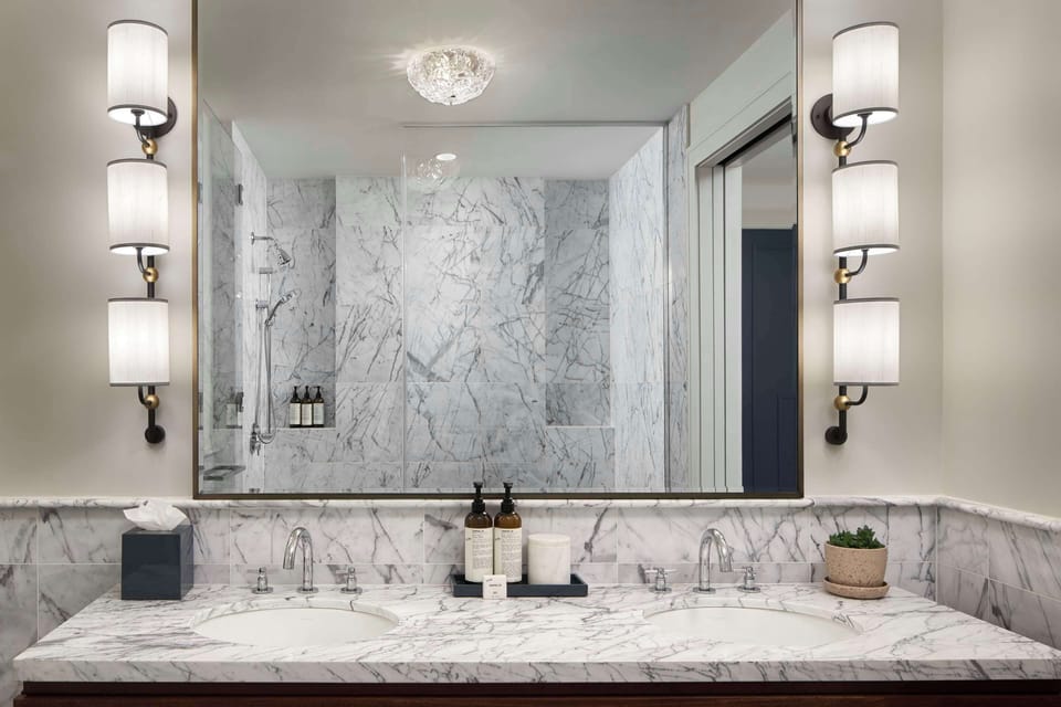 The Wall Street Hotel Suite Bathroom - New York City