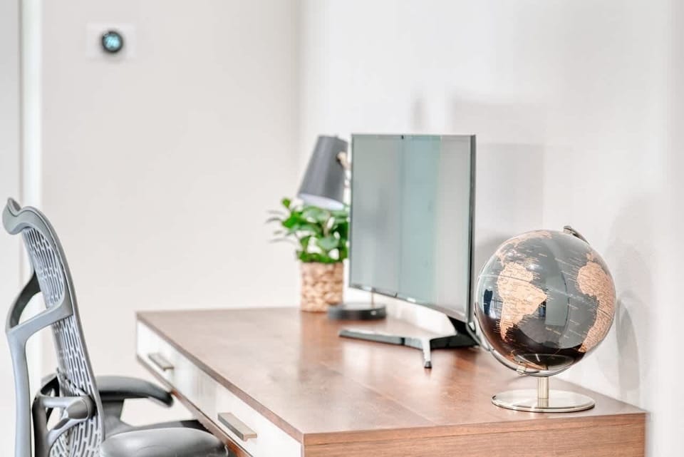 A haven of focused productivity. The quiet hum of possibility. A workspace designed for innovation