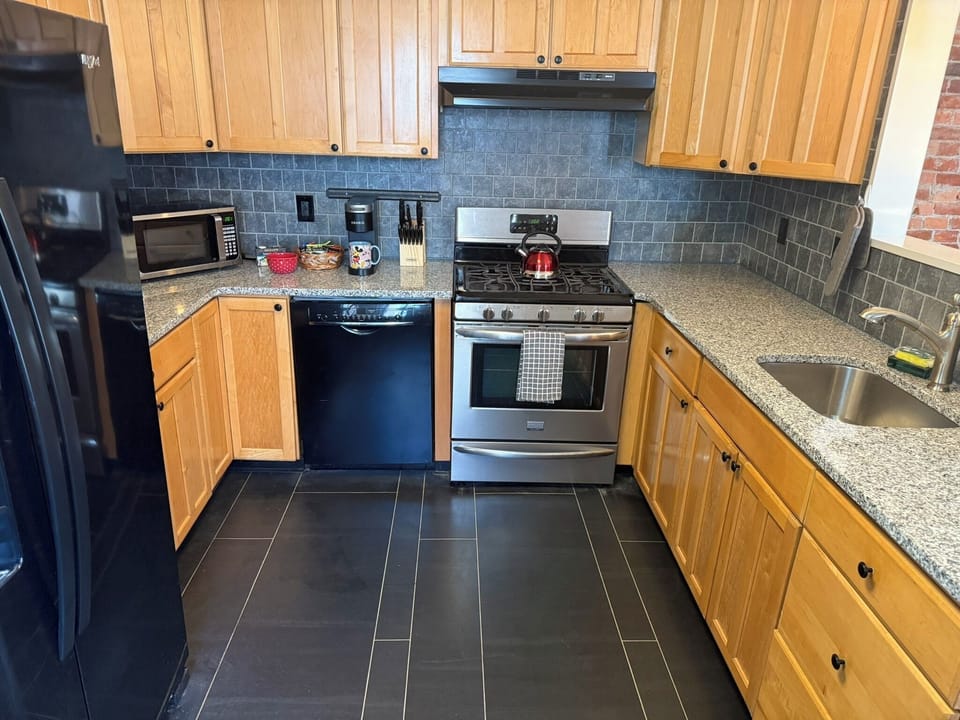 Lots and lots of cabinets and doors to store things.