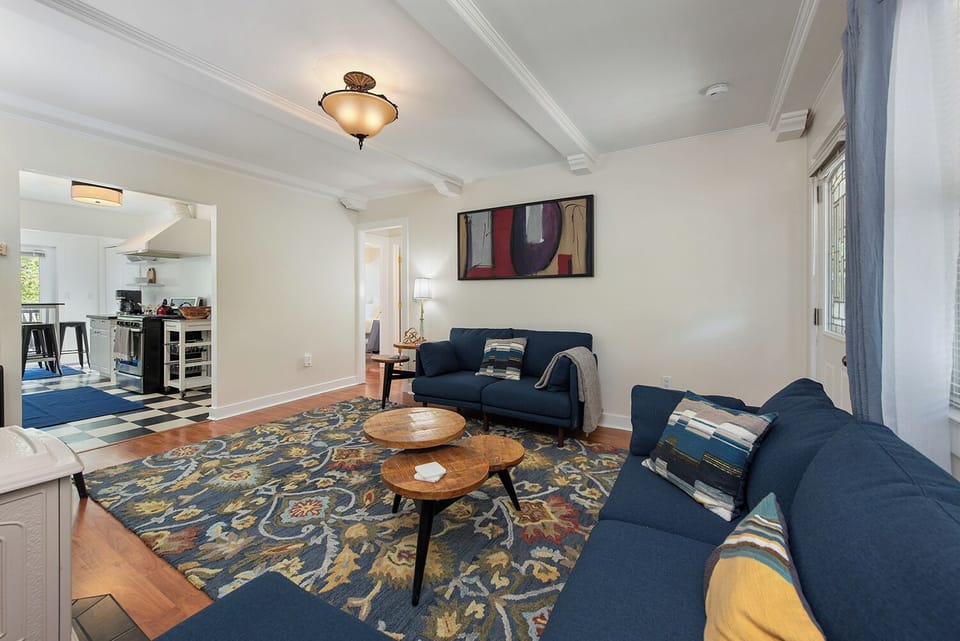 The Cottage: Watch movies, play games, or be snuggly with the gas fireplace.