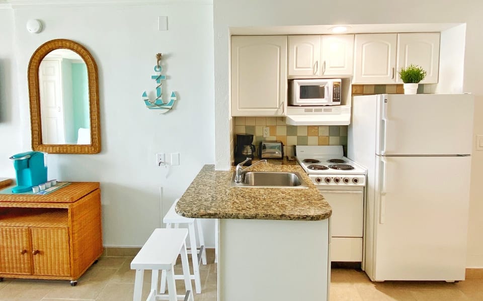 Cook up a storm in this spacious, well-equipped kitchen.