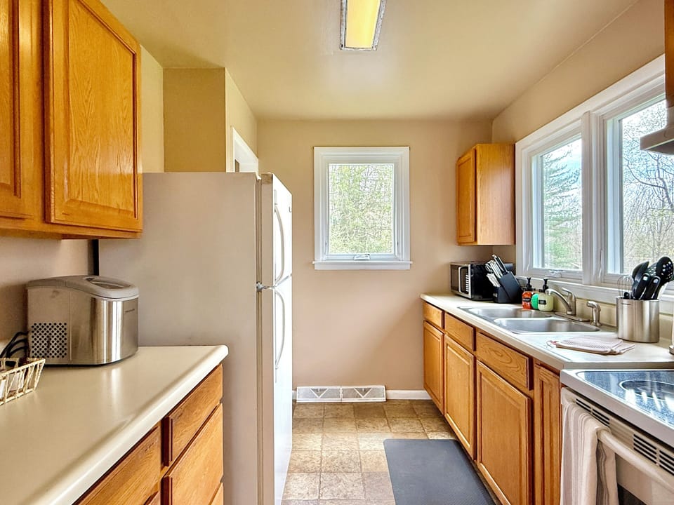 Let the beautiful morning sunlight stream into your kitchen workspace.