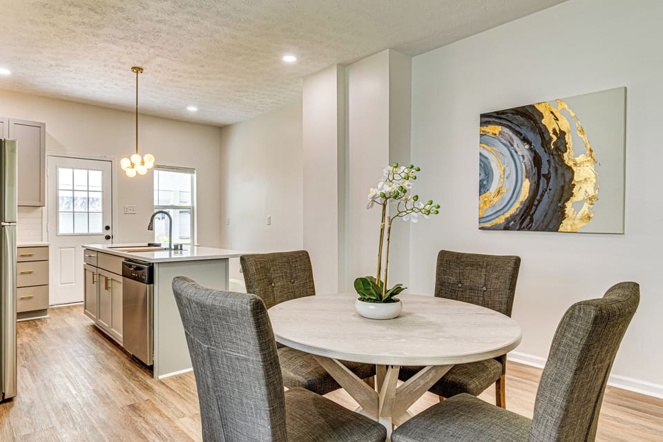 Dining Area | Dishware & Flatware Provided | 1st Floor