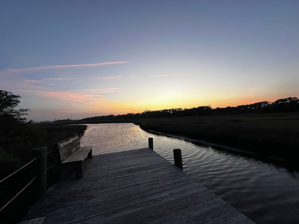 Dock at sunset