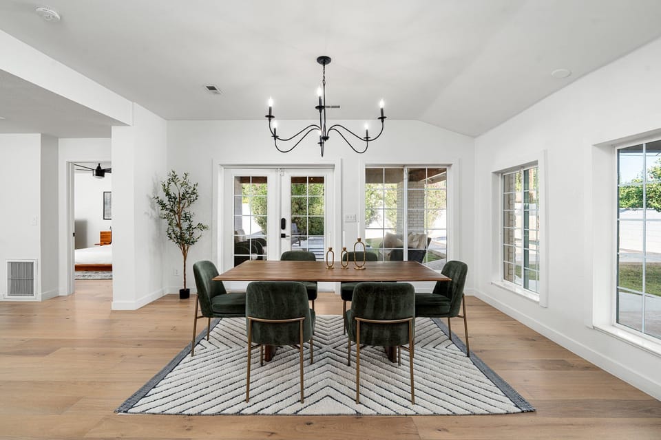 Dining Room with view of backyard