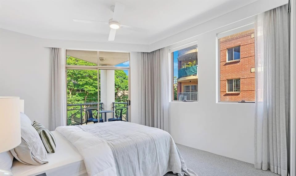 Ensuite bedroom with fresh linens provided