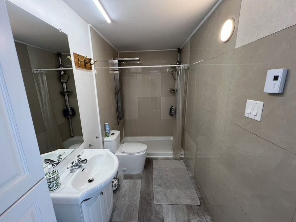 Main bathroom with massage shower