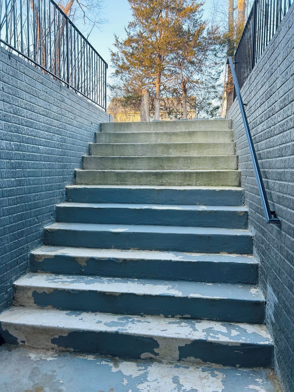 Access stairs to the basement